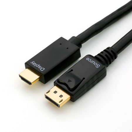 DisplayPort auf HDMI Kabel, 4K@30Hz, 5 m, schwarz