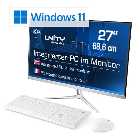 All-in-One-PC CSL Unity F27W-ALS / Windows 11 Pro / 512GB+16GB