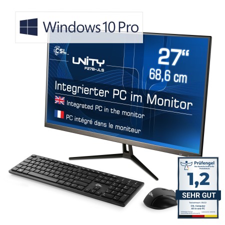 All-in-One-PC CSL Unity F27B-JLS / Windows 10 Pro / 256GB+16GB