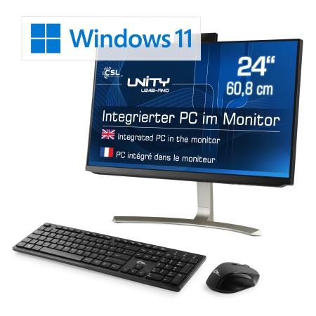All-in-One-PC CSL Unity U24B-AMD / 5650GE / Windows 11 Pro / 1000GB+16GB