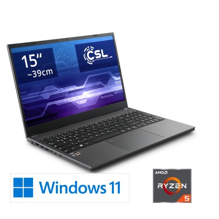 Notebook CSL R'Evolve C15 5500U / Windows 11 Home / 1000GB+8GB