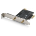 WLAN PCIe Karte 1200 MBit/s (600 MBit/s @ 2,4 GHz), Bluetooth 5.2 - CSL PAX-1800
