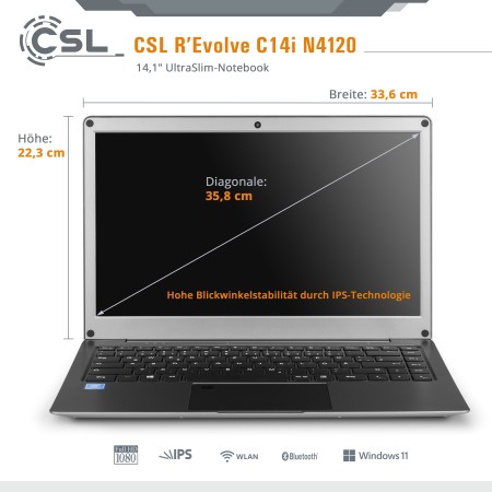 Notebook CSL R'Evolve C14i v2 / 1000GB / Windows 11 Home#3