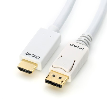 DisplayPort to HDMI cable, 4K@30Hz, 2 m, white