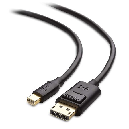 MiniDisplayPort to DisplayPort cable, 2 m