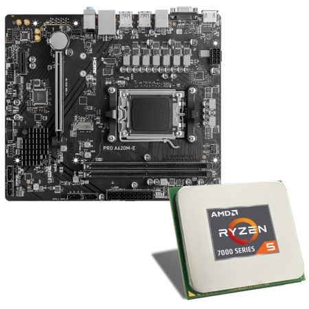 AMD Ryzen 5 7500F / MSI Pro A620M-E motherboard bundle