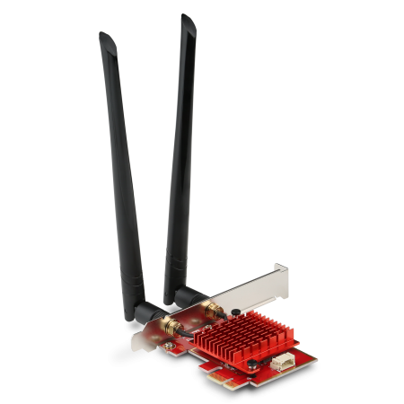 WiFi PCIe card 1200 Mbps (600 Mbps @ 2.4 GHz), Bluetooth 5.2 - CSL PAX-1800 PLUS