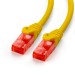 0.25m patch cable Cat6, yellow