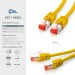0.25m patch cable Cat7, yellow