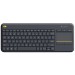 2in1 Logitech K400 Plus Touch Keyboard, DE