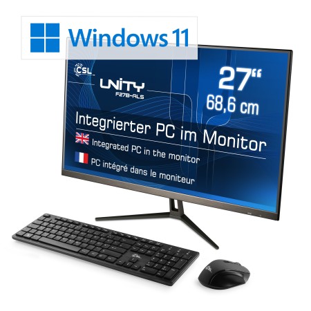 All-in-One-PC CSL Unity F27B-ALS / Windows 11 Famille / 256Go+8Go