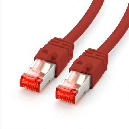 Câble patch Cat7 de 15m, rouge