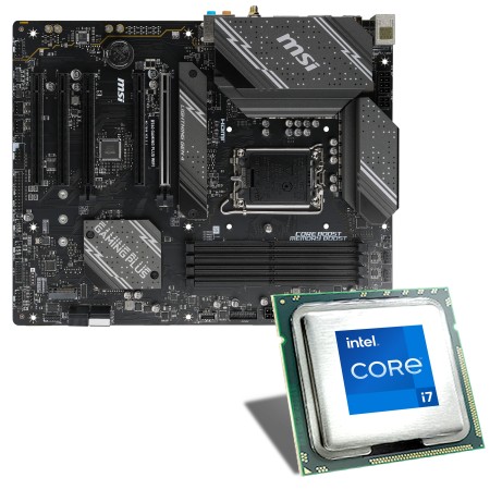 Carte mère Intel Core i7-12700K / MSI B760 GAMING PLUS WIFI Bundle