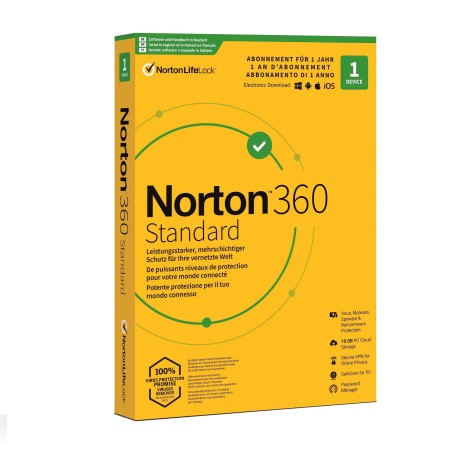 Norton Security Standard 360 ESD - 1 licence (clé de produit numérique, 1 an, sans abonnement)