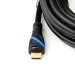 Câble HDMI 2.0, 0,5 m, noir/bleu