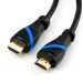 Câble HDMI 2.0, 5 m, noir/bleu