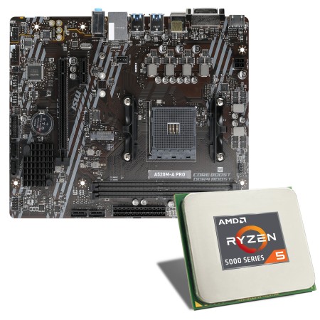 AMD Ryzen 5 5500 / MSI A520M-A Pro Bundle scheda madre