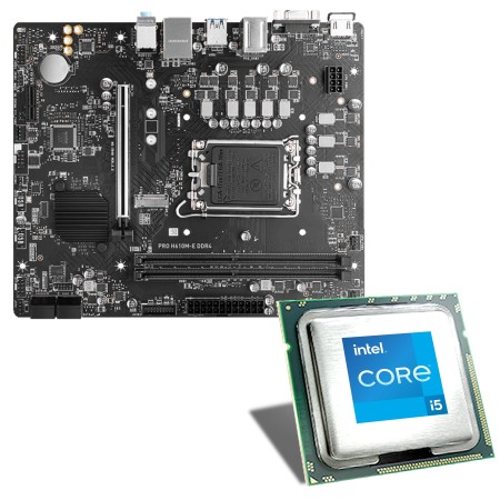 Intel Core i5-12400 / MSI PRO H610M-E DDR4 Bundle scheda madre