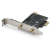 Scheda WLAN PCIe 1200 Mbps (600 Mbps @ 2,4 GHz), Bluetooth 5.2 - CSL PAX-1800