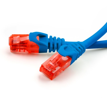Cable de conexión de 10 m Cat6, azul