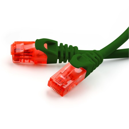 Cable de conexión de 0,25 m Cat6, verde