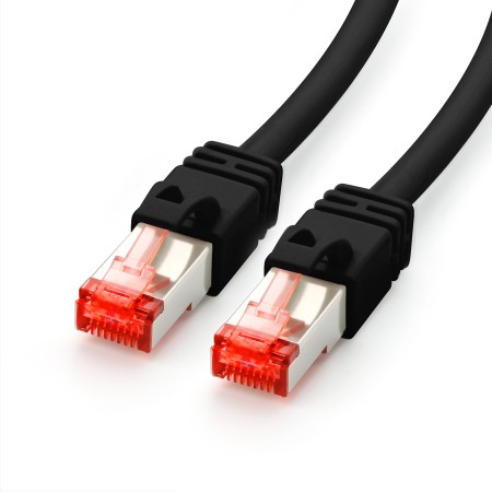 Cable de conexión de 3 m Cat7, negro