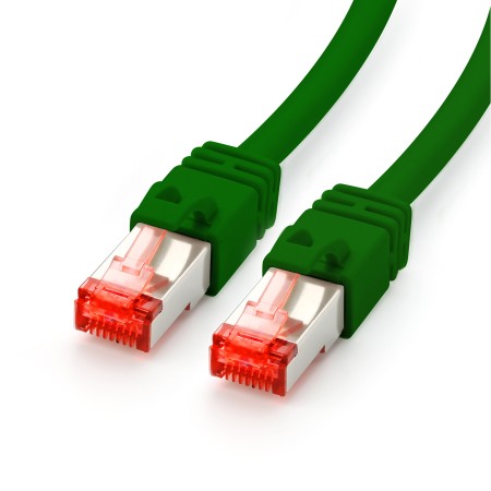 Cable de conexión de 3 m Cat7, verde