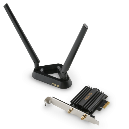 Tarjeta Wifi PCIe 2402 MBit/s (600 MBit/s a 2,4 GHz), Bluetooth 5.0 - ASUS PCE-AX58BT 