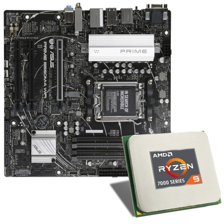 AMD Ryzen 9 7900 / ASUS PRIME B650M-A WiFi Motherboard Bundle