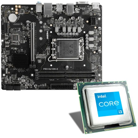 Intel Core i3-14100 / MSI H610M-E D5 DDR5 Motherboard Bundle