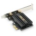 Tarjeta Wifi PCIe 2400 MBit/s (574 MBit/s a 2,4 GHz), Bluetooth 5.2 - Asus PCE-AXE59BT