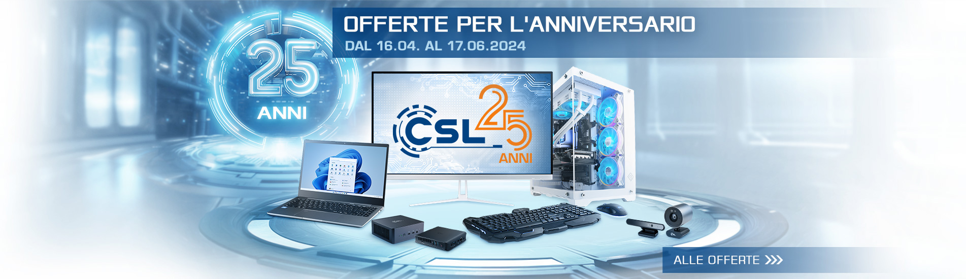 25 anni di offerte per l'anniversario di CSL