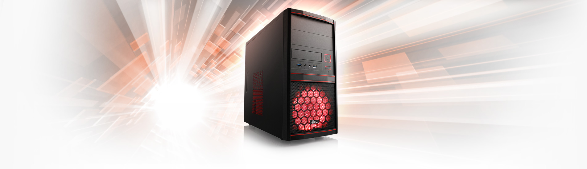Un potente PC AMD Ryzen™ 5 con 16 GB di RAM per l'ufficio, il multimedia 4K e i giochi eSports in Full HD.