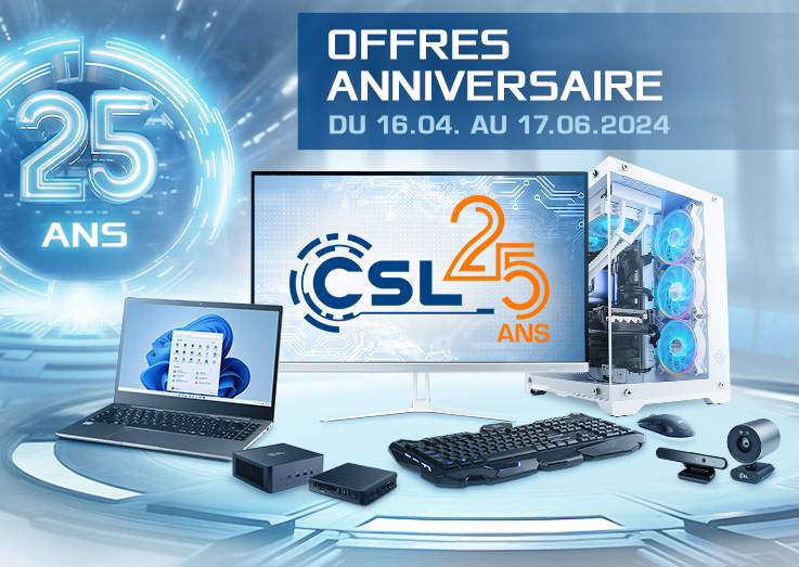 25e année de CSL Computer Mobile Header