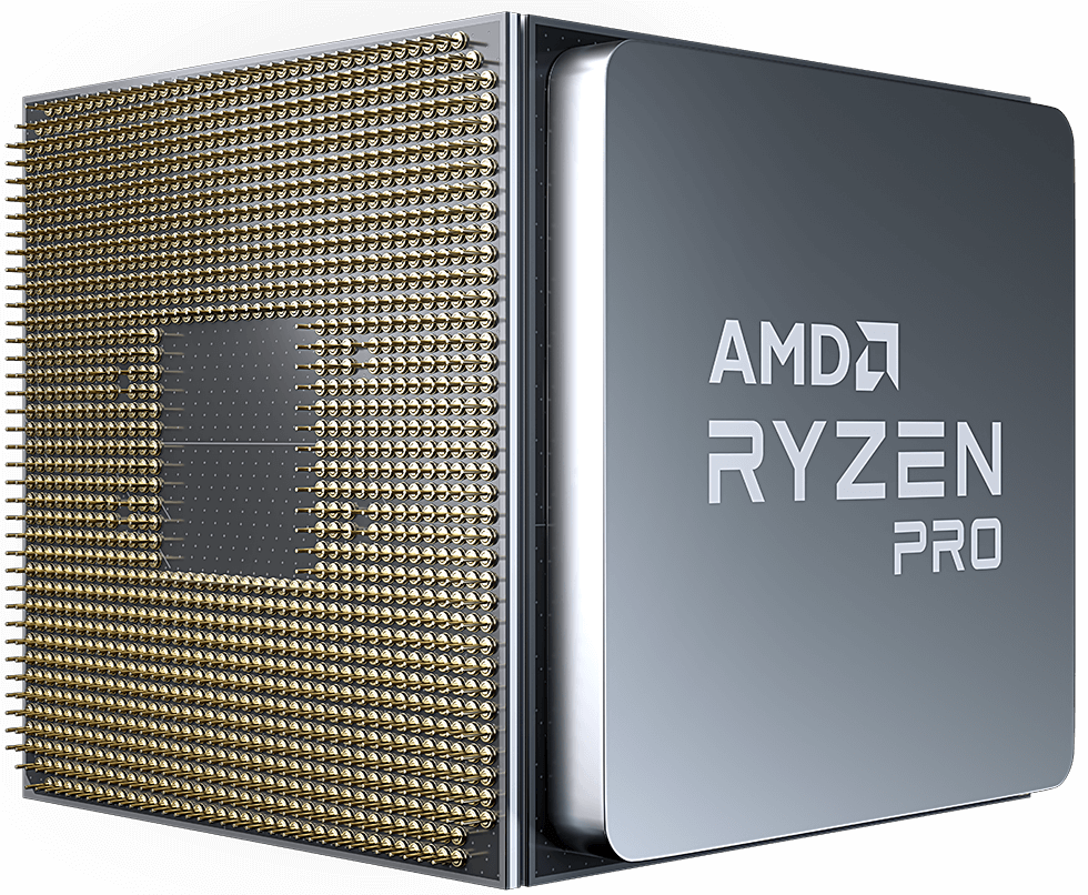 AMD Ryzen PRO CPU Vorder- & Rückseite